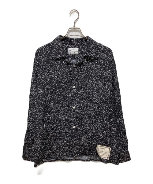 NEXUSVII（ネクサスセブン）NEXUSVII (ネクサスセブン) OPEN COLLAR SHIRT ブラック サイズ:48の古着・服飾アイテム
