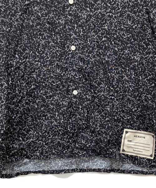 NEXUSVII（ネクサスセブン）NEXUSVII (ネクサスセブン) OPEN COLLAR SHIRT ブラック サイズ:48の古着・服飾アイテム