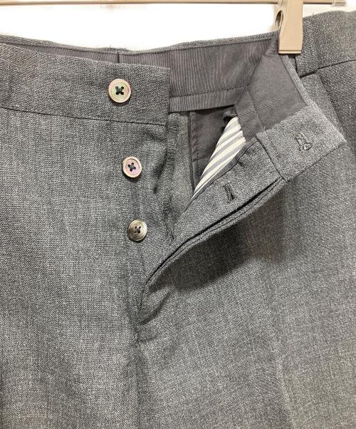 Thom Browne（トムブラウン）Thom Browne (トムブラウン) ウールテーパードパンツ グレー サイズ:2の古着・服飾アイテム