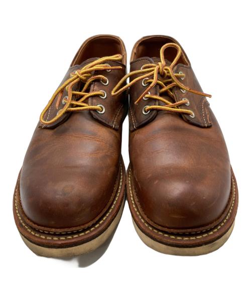 RED WING（レッドウィング）RED WING (レッドウィング) WORK OXFORD ROUND TOE ブラウン サイズ:27cmの古着・服飾アイテム
