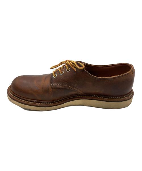 RED WING（レッドウィング）RED WING (レッドウィング) WORK OXFORD ROUND TOE ブラウン サイズ:27cmの古着・服飾アイテム