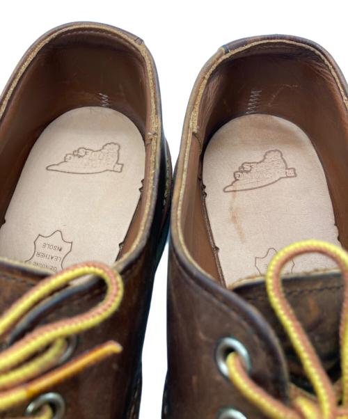 RED WING（レッドウィング）RED WING (レッドウィング) WORK OXFORD ROUND TOE ブラウン サイズ:27cmの古着・服飾アイテム