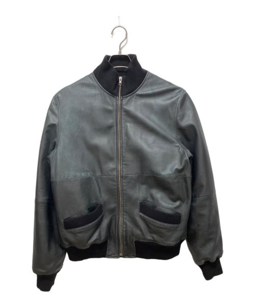 A.P.C.（アーペーセー）A.P.C. (アーペーセー) レザーブルゾン ブラック サイズ:Lの古着・服飾アイテム