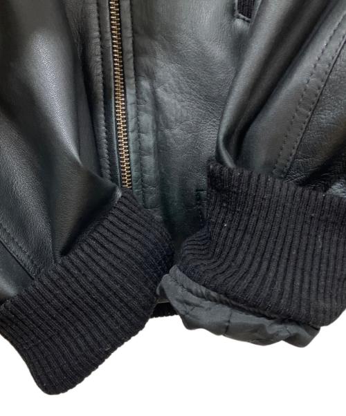 A.P.C.（アーペーセー）A.P.C. (アーペーセー) レザーブルゾン ブラック サイズ:Lの古着・服飾アイテム