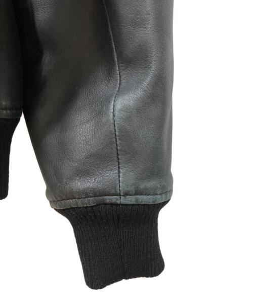 A.P.C.（アーペーセー）A.P.C. (アーペーセー) レザーブルゾン ブラック サイズ:Lの古着・服飾アイテム