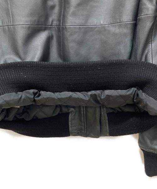 A.P.C.（アーペーセー）A.P.C. (アーペーセー) レザーブルゾン ブラック サイズ:Lの古着・服飾アイテム