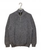 BATONERバトナ―）の古着「SIGNATURE DRIVERS KNIT」｜グレー