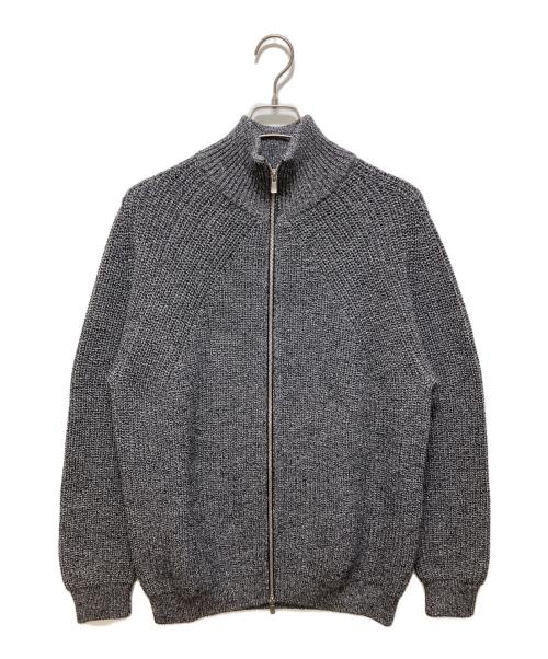 BATONER（バトナ―）BATONER (バトナ―) SIGNATURE DRIVERS KNIT グレー サイズ:Lの古着・服飾アイテム