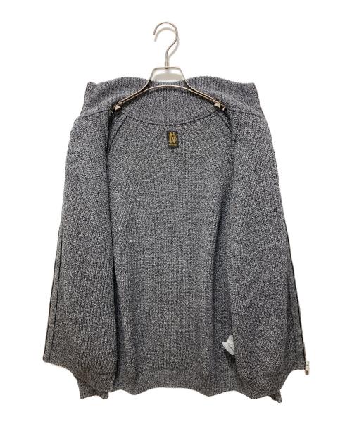 BATONER（バトナ―）BATONER (バトナ―) SIGNATURE DRIVERS KNIT グレー サイズ:Lの古着・服飾アイテム