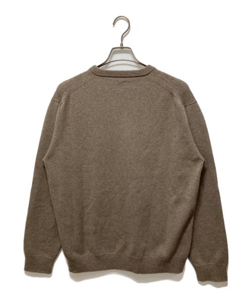 BATONER（バトナ―）BATONER (バトナ―) INNOCENT CASHMERE CREW NECK ブラウン サイズ:Lの古着・服飾アイテム
