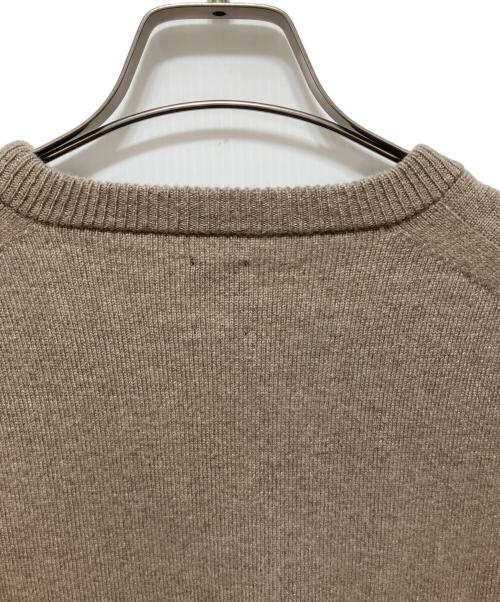 BATONER（バトナ―）BATONER (バトナ―) INNOCENT CASHMERE CREW NECK ブラウン サイズ:Lの古着・服飾アイテム