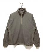 ULTERIORアルテリア）の古着「FADED SILKY TERRY RW HALF ZIP」｜グレー