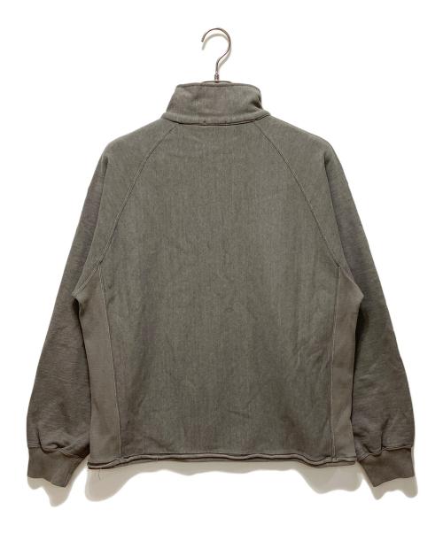 ULTERIOR（アルテリア）ULTERIOR (アルテリア) FADED SILKY TERRY RW HALF ZIP グレー サイズ:5の古着・服飾アイテム