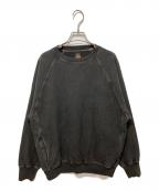 BATONERバトナ―）の古着「UMBERCA URAKE FADE COLOR CREW NECK」｜グレー