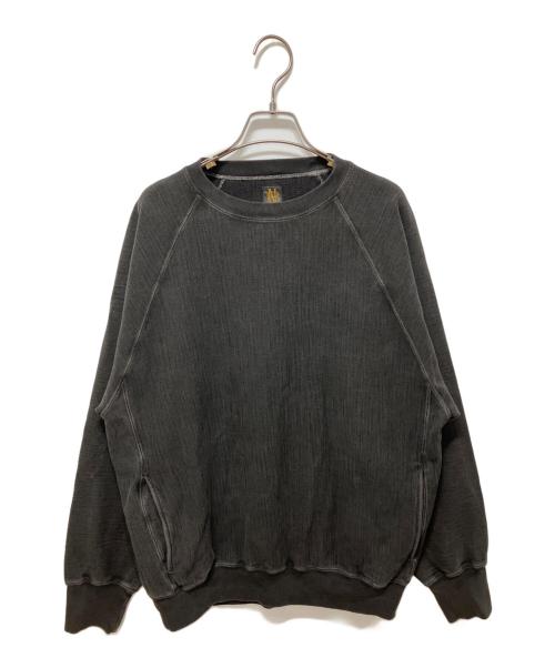BATONER（バトナ―）BATONER (バトナ―) UMBERCA URAKE FADE COLOR CREW NECK グレー サイズ:Lの古着・服飾アイテム