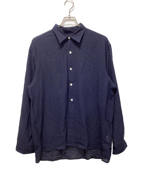 intch.（インチ）intch. (インチ) レギュラーカラーシャツ ネイビー サイズ:Lの古着・服飾アイテム