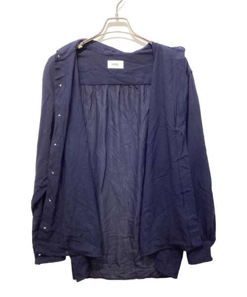 intch.（インチ）intch. (インチ) レギュラーカラーシャツ ネイビー サイズ:Lの古着・服飾アイテム