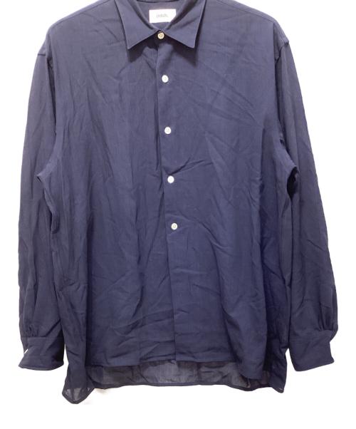 intch.（インチ）intch. (インチ) レギュラーカラーシャツ ネイビー サイズ:Lの古着・服飾アイテム