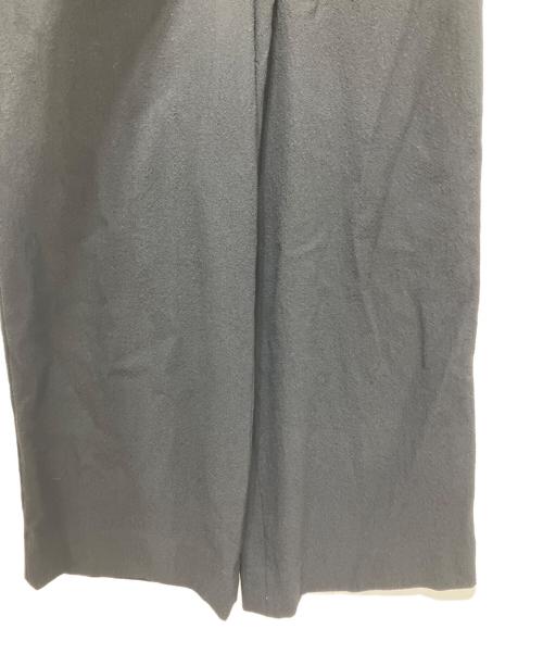 INTERIM（インテリム）INTERIM (インテリム) WOOL CREPE SABLE VOILE DEADSTOCK FABRIC WIDE DRESS EASY PANTS ブラック サイズ:5の古着・服飾アイテム