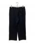 INTERIM (インテリム) WOOL CREPE SABLE VOILE DEADSTOCK FABRIC WIDE DRESS EASY PANTS ブラック サイズ:5：20000円