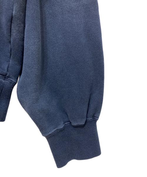 INTERIM（インテリム）INTERIM (インテリム) VINTAGE FADE HALF ZIP COLLAR SWEAT SHIRT ネイビー サイズ:5の古着・服飾アイテム