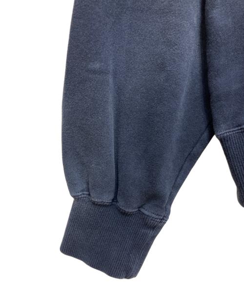 INTERIM（インテリム）INTERIM (インテリム) VINTAGE FADE HALF ZIP COLLAR SWEAT SHIRT ネイビー サイズ:5の古着・服飾アイテム