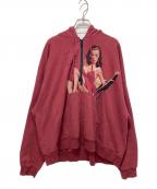 DAIRIKUダイリク）の古着「Pinup Girl Half zip Hoodie」｜レッド