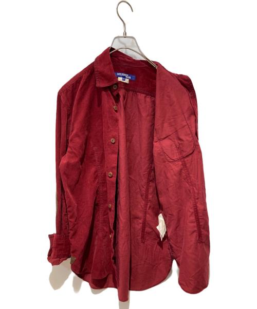 COMME des GARCONS JUNYA WATANABE MAN（コム デ ギャルソン ジュンヤ ワタナベ マン）COMME des GARCONS JUNYA WATANABE MAN (コム デ ギャルソン ジュンヤ ワタナベ マン) コーデュロイエルボーパッチシャツ レッド サイズ:Mの古着・服飾アイテム