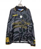 UMBRO×Diaspora Skateboardsアンブロ×ディアスポラスケートボードズ）の古着「LS FOOTBALL SHIRT」｜ブラック