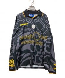 UMBRO×Diaspora Skateboards（アンブロ×ディアスポラスケートボードズ）の古着「LS FOOTBALL SHIRT」｜ブラック