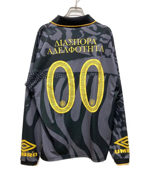 UMBRO（アンブロ）UMBRO (アンブロ) Diaspora Skateboards (ディアスポラスケートボードズ) LS FOOTBALL SHIRT ブラック サイズ:Lの古着・服飾アイテム