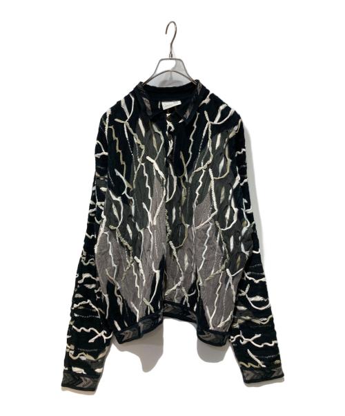 Coogi（クージー）Coogi (クージー) 3Dニット ブラック サイズ:Ｌの古着・服飾アイテム