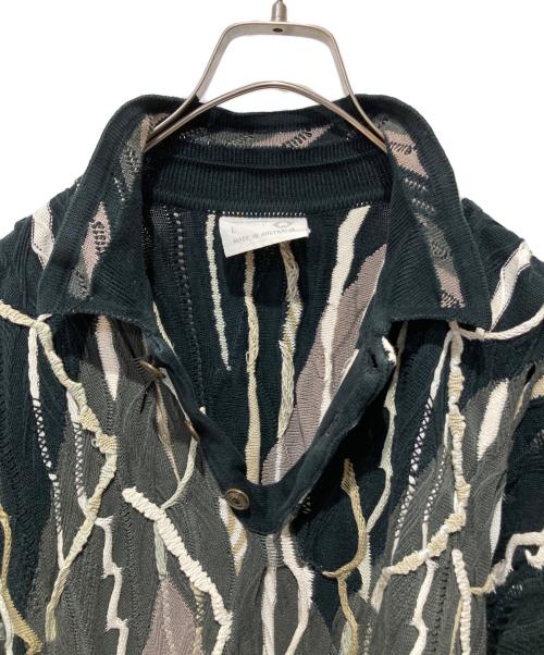 Coogi（クージー）Coogi (クージー) 3Dニット ブラック サイズ:Ｌの古着・服飾アイテム
