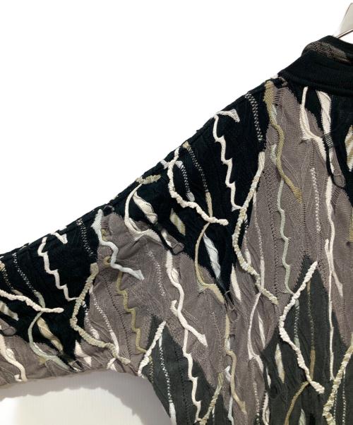 Coogi（クージー）Coogi (クージー) 3Dニット ブラック サイズ:Ｌの古着・服飾アイテム