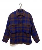 KAPTAIN SUNSHINEキャプテンサンシャイン）の古着「Mill Shirt Jacket」｜ブラウン×ブルー