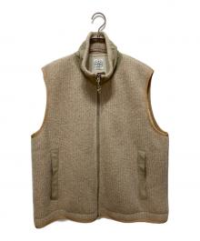 KAPTAIN SUNSHINE（キャプテンサンシャイン）の古着「KNIT BOA VEST BATONER」｜ベージュ