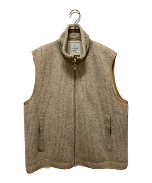 KAPTAIN SUNSHINE（キャプテンサンシャイン）KAPTAIN SUNSHINE (キャプテンサンシャイン) KNIT BOA VEST BATONER ベージュ サイズ:2の古着・服飾アイテム
