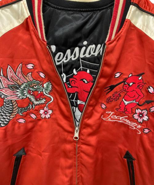 TEDMAN（テッドマン）tedman (テッドマン) リバーシブルスカジャン レッド サイズ:40の古着・服飾アイテム