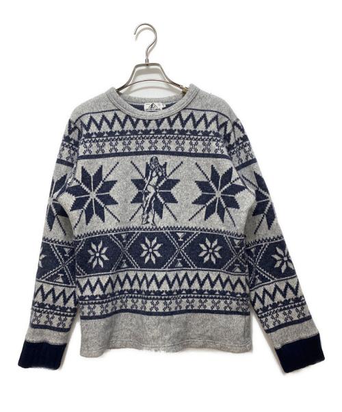 Hysteric Glamour（ヒステリックグラマー）Hysteric Glamour (ヒステリックグラマー) ノルディック柄セーター グレー サイズ:Mの古着・服飾アイテム