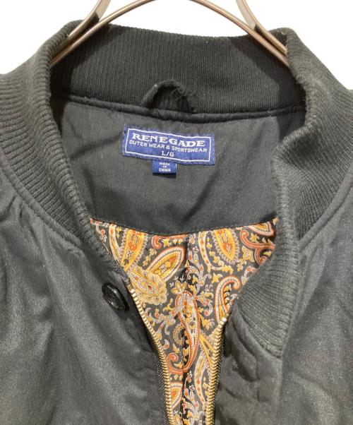 RENE GADE（ルネ・ガッド）RENE GADE (ルネ・ガッド) ダービージャケット ブラック サイズ:Ｌの古着・服飾アイテム