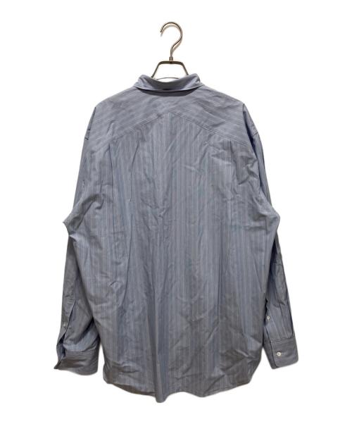 ULTERIOR（アルテリア）ULTERIOR (アルテリア) OVERLAID STANDARD SHIRT ブルー サイズ:40の古着・服飾アイテム