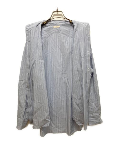 ULTERIOR（アルテリア）ULTERIOR (アルテリア) OVERLAID STANDARD SHIRT ブルー サイズ:40の古着・服飾アイテム