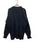 slopeslow (スロープスロウ) Hard twisted Shetland wool GOB sweater ブラック サイズ:L：22000円