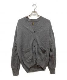 BATONER（バトナ―）の古着「PURE MOHAIR100％ V CARDIGAN」｜グレー