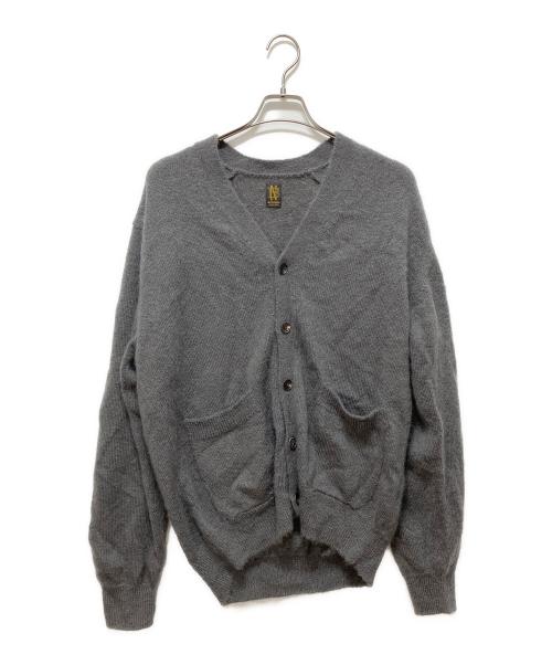 BATONER（バトナ―）BATONER (バトナ―) PURE MOHAIR100％ V CARDIGAN グレー サイズ:3の古着・服飾アイテム