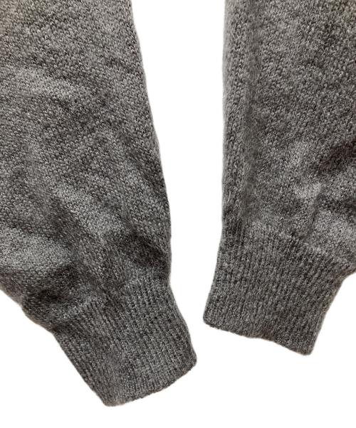 BATONER（バトナ―）BATONER (バトナ―) PURE MOHAIR100％ V CARDIGAN グレー サイズ:3の古着・服飾アイテム