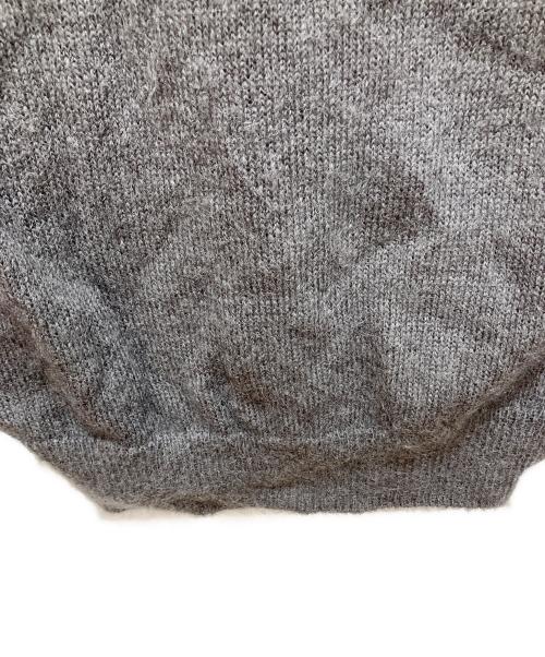 BATONER（バトナ―）BATONER (バトナ―) PURE MOHAIR100％ V CARDIGAN グレー サイズ:3の古着・服飾アイテム