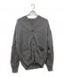 BATONER（バトナ―）の古着「PURE MOHAIR100％ V CARDIGAN」｜グレー