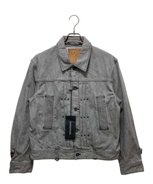 SOSHIOTSUKI（ソウシ オオツキ）SOSHIOTSUKI (ソウシ オオツキ) BDH Denim Jacket グレー サイズ:48 未使用品の古着・服飾アイテム