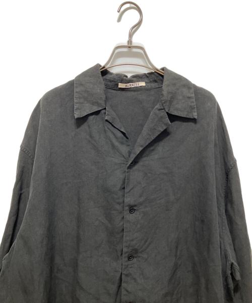 AURALEE（オーラリー）AURALEE (オーラリー) Linen Gabardine Shirts インディゴ サイズ:4の古着・服飾アイテム